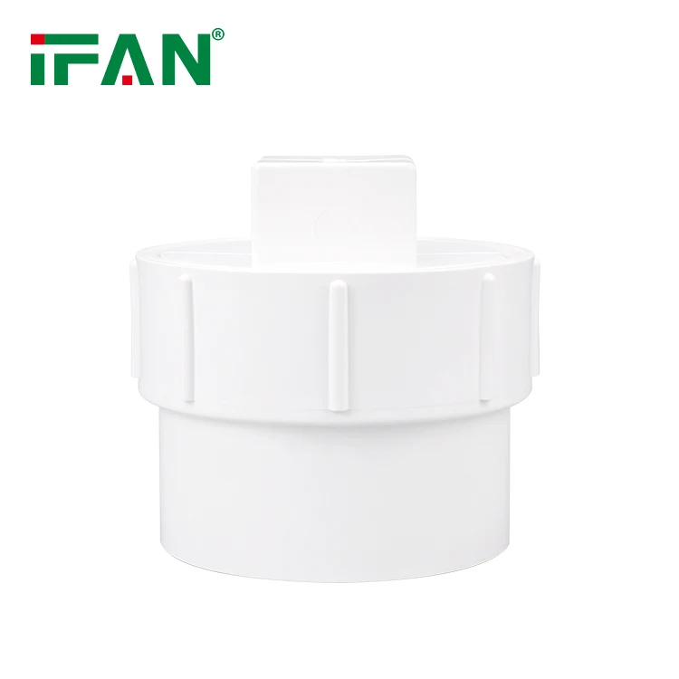 IFAN Wholesale Eco-Friendly PVC Drainage Fittings 6 Inch UPVC Pvc Fittings ASTM2665 Elbow Tee Plug PVC Connector Pipe Fitting