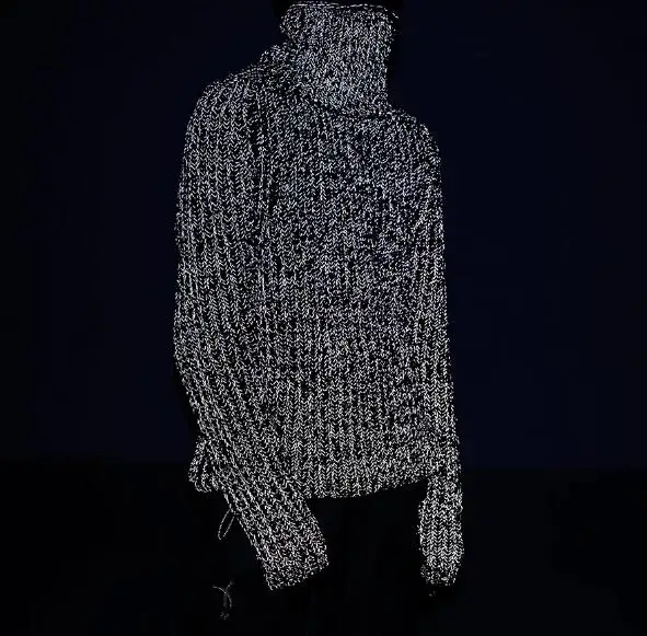 Double Side Reflective Yarn for Rope Grey Reflective Bright White Good Tensile Strength Reflective Thread Yarn