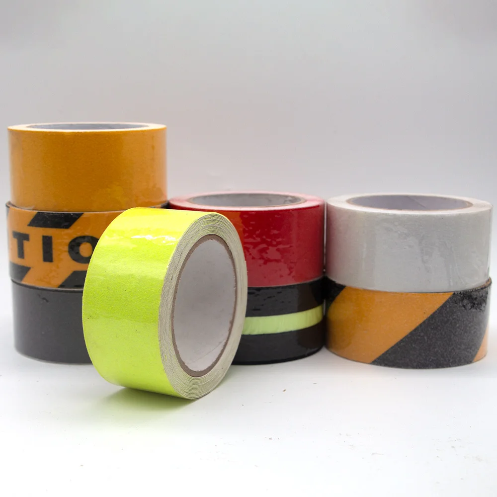 2023 Strong Sticky PVC Grip Non Slip Waterproof Frosted Steps Warning Anti-slip Tape Red Wear-resistant Adhesive Anti Slip Tape