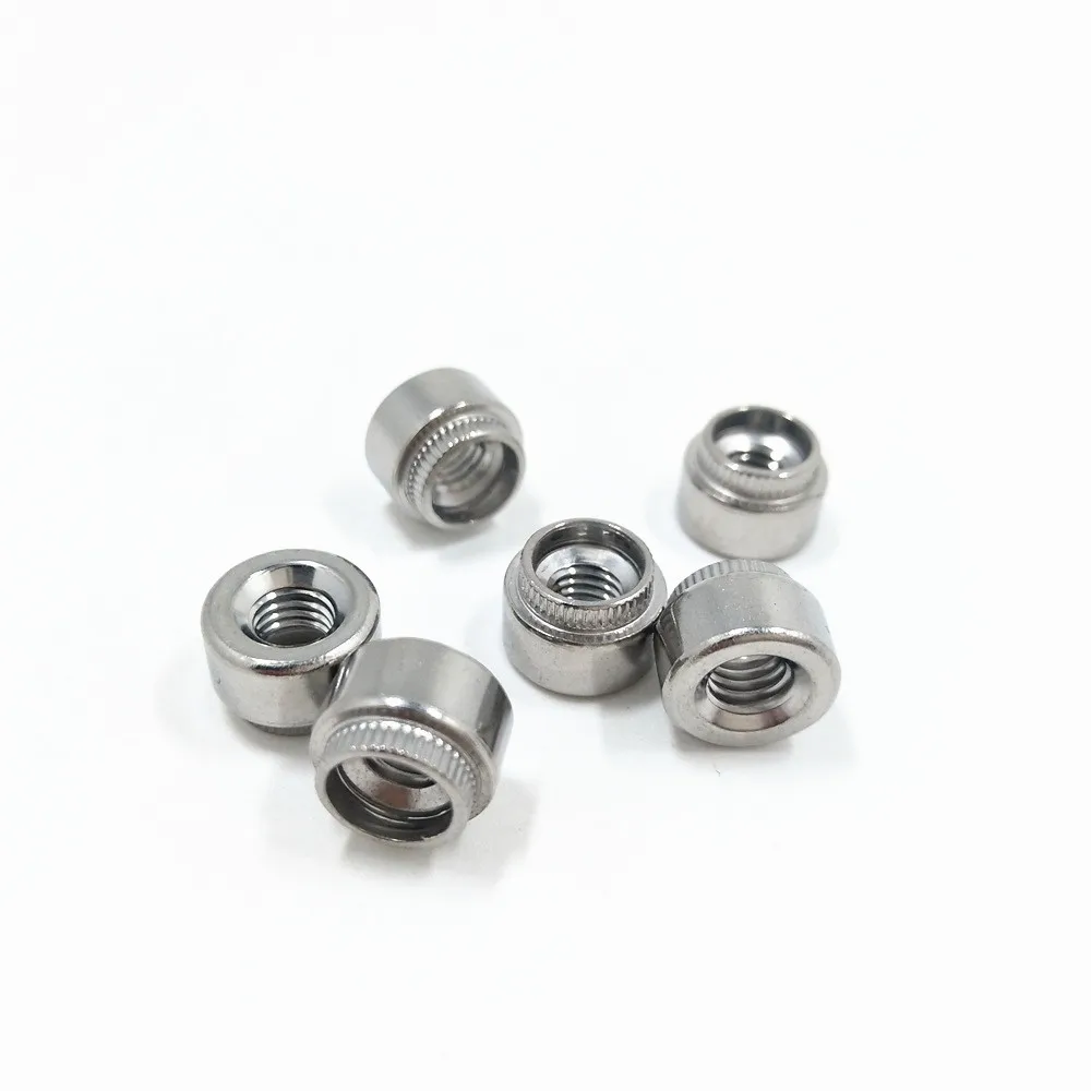 stainless steel PEM standard Z, ZS, NZ, NZS Knurled Head Self Clinching press fit nuts