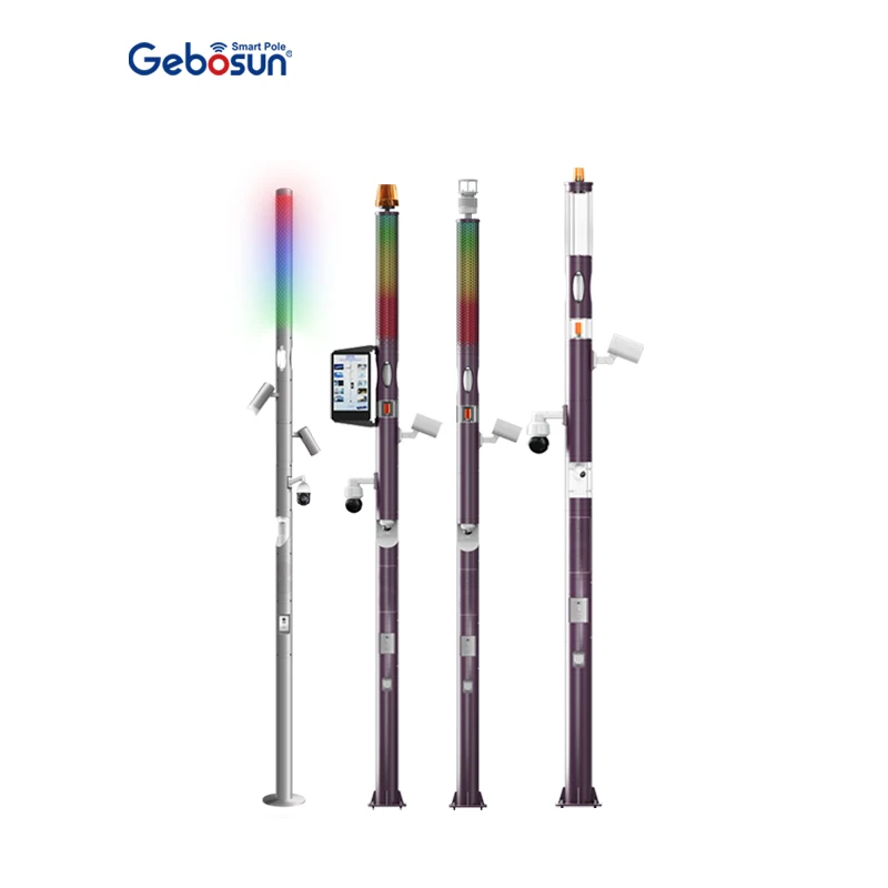 Gebosun Customized Outdoor Waterproof Smart Traffic Signal Light Pole With Remote Monitoring Smart Pole