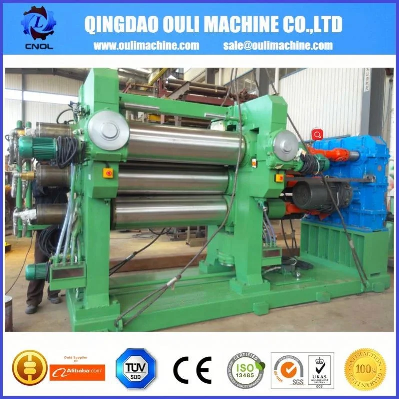 Высокоточный каландр для производства резиновых листов в трех рулонах/каландрическая линия