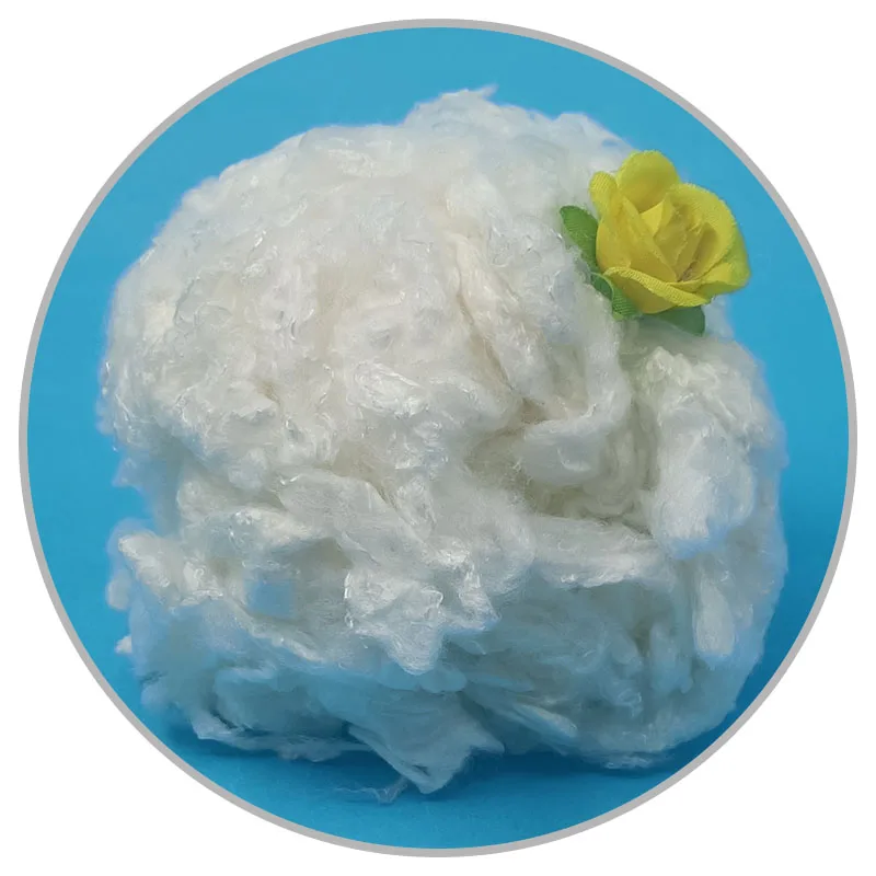 white color 100% Anti-bacterial Bamboo Staple Fiber For Nonwoven