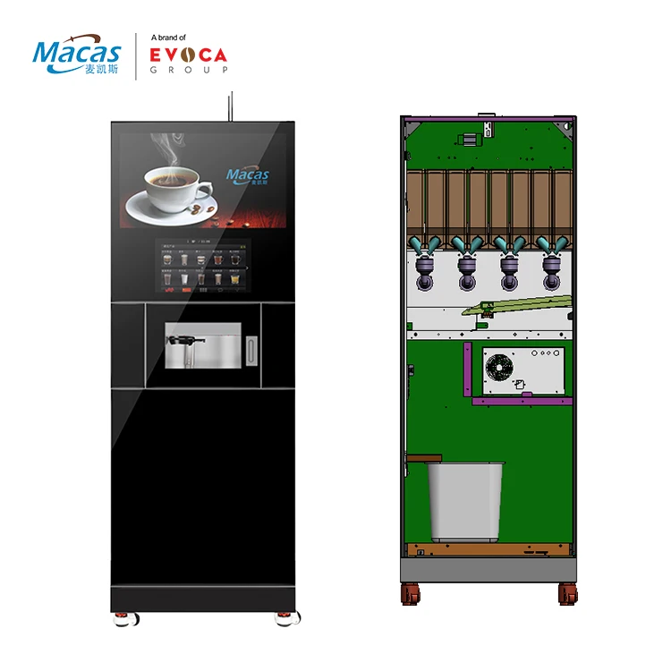 MACAS famous automatic instant coffee powder vending machine