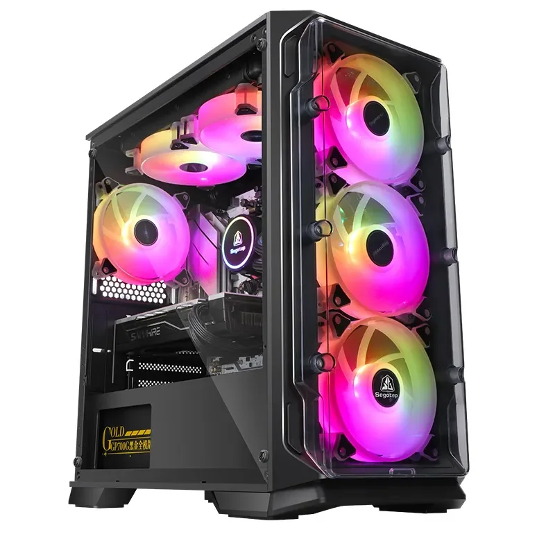 Корпус для игрового компьютера ATX, корпус для игрового компьютера со стеклянной боковой дверцей