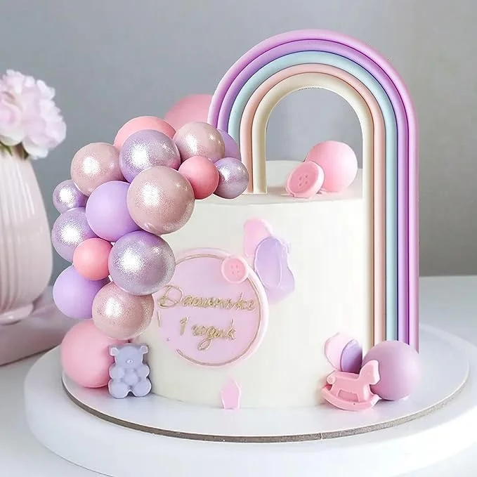 28 шт. радужные украшения для торта
