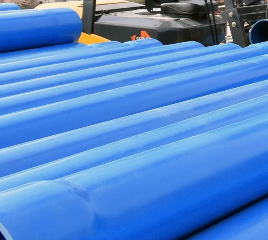 Large Diameter 100-255mm pvc pipe blue well casing Pipes with threaded connection for borewells