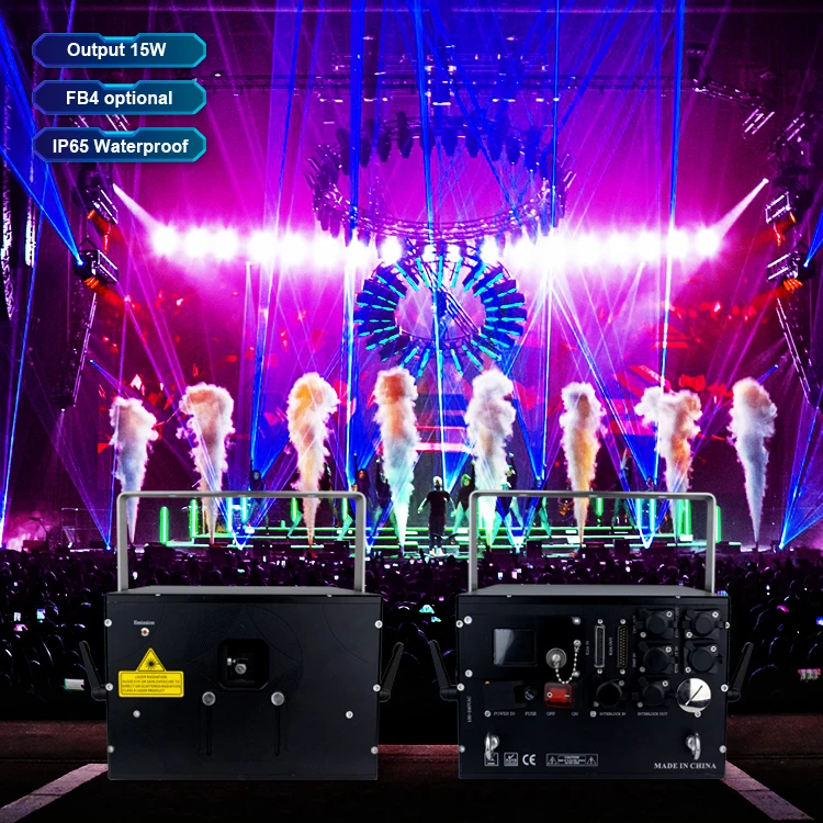 Party music dmx controller dmx512 stage bluetooth app 15w animation laser light wedding