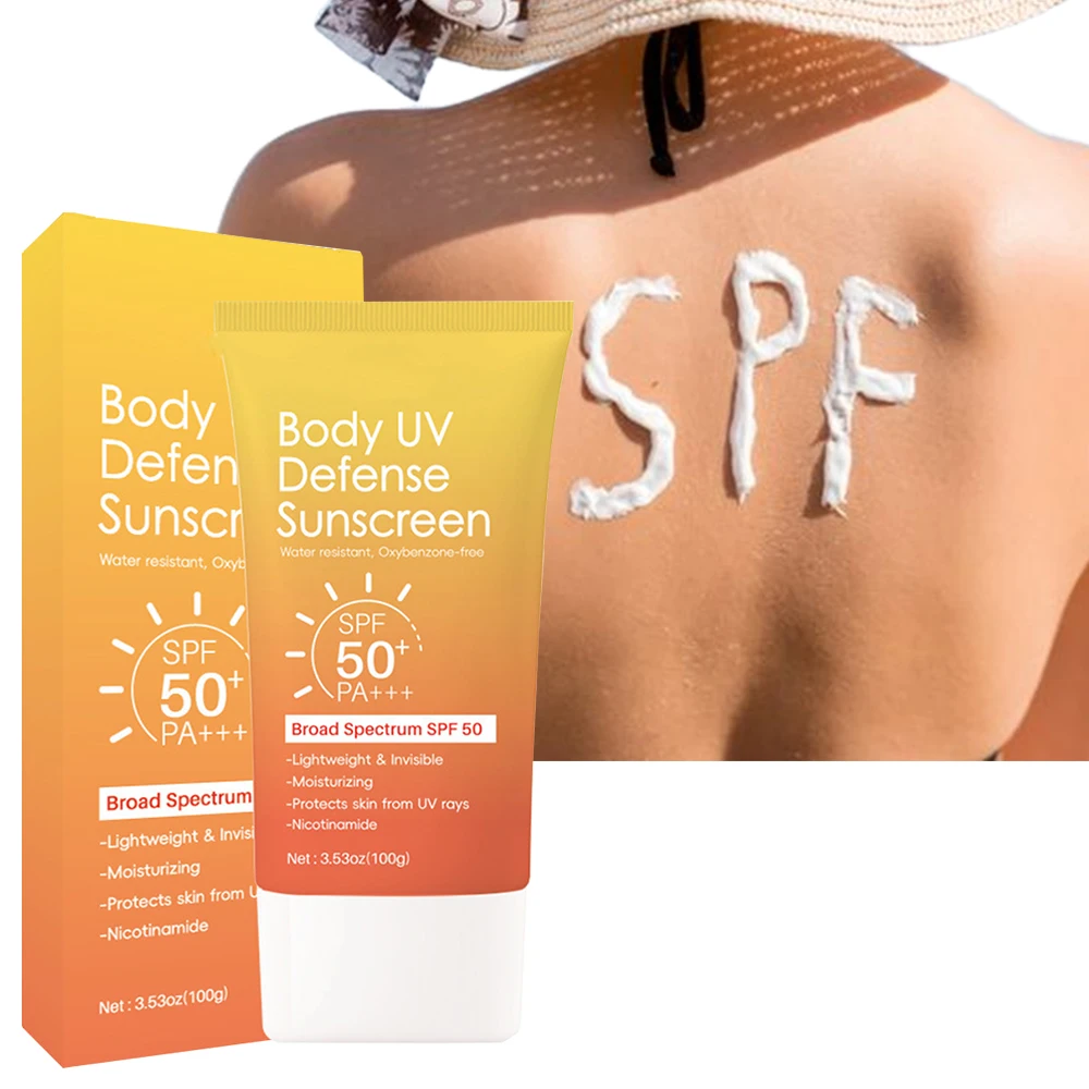 Gluta Booster 100g Body UV Defense Sunscreen Cream Effective Sun Protection Non-Greasy Skin-Friendly Hyaluronic acid
