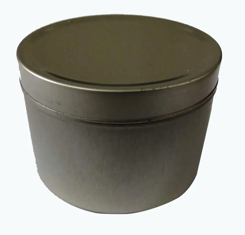 
Fast shipping candle tins 8 oz custom empty metal round rose golden waterproof tin candle jar 