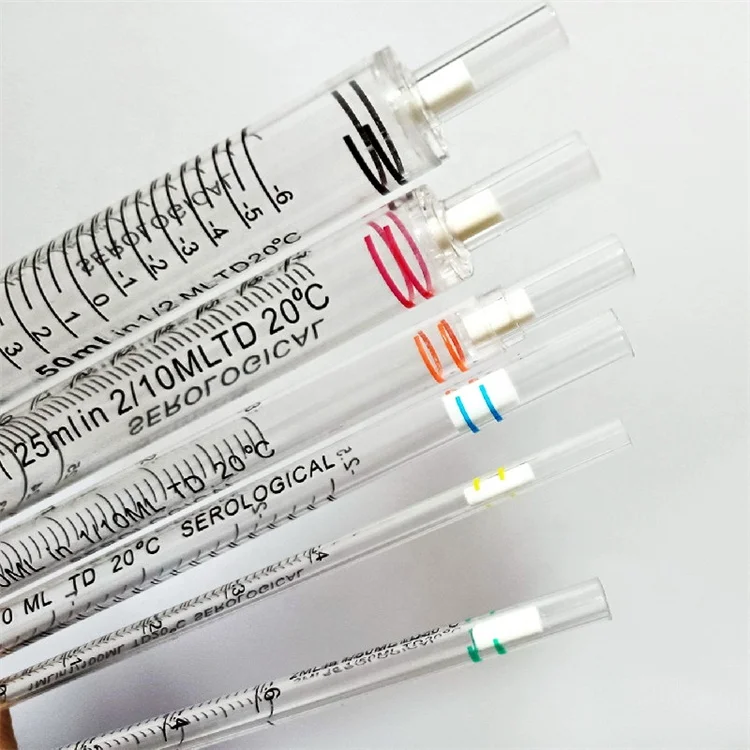 lab medical consumable  disposable Non-pyrogenic Non-cytotoxic Sterile  Plastic measuring 2ml serological pipette serology