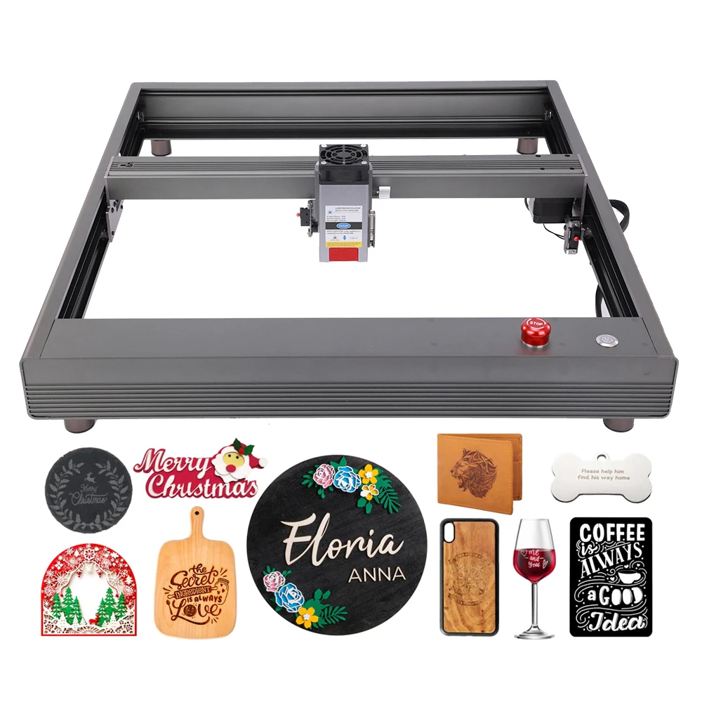 Newest 40W Output Power Laser Engraver and Cutter Machine Higher Accuracy Laser Cutter for Wood, Leather, Acrylic, Glass etc