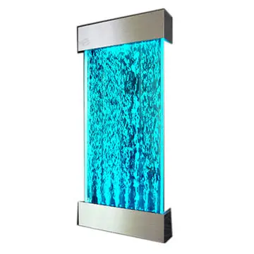 Bubble wall water curtain wall partition wall water screen with changing LED light