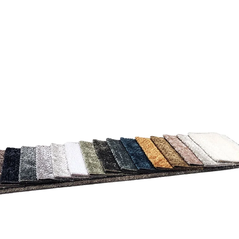 Jy331 Wholesale 100% Polyester Knit Upholistey Microfiber Velvet Chenille Sofa Fabric