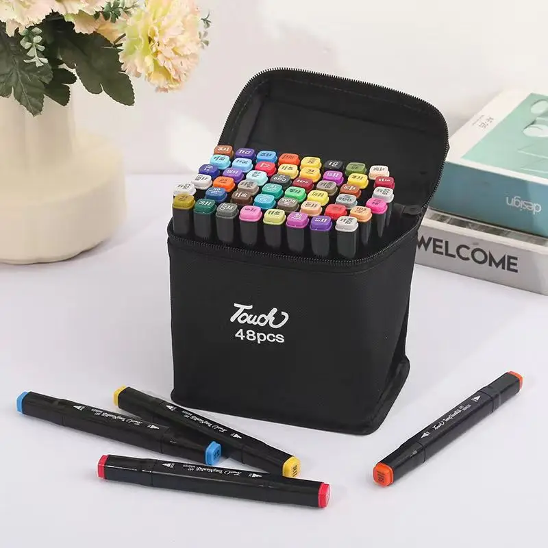 168 Colors Double Tip Alcohol Markers Sketching Markers Art Marker Pen Set of 12/24/40/60/80