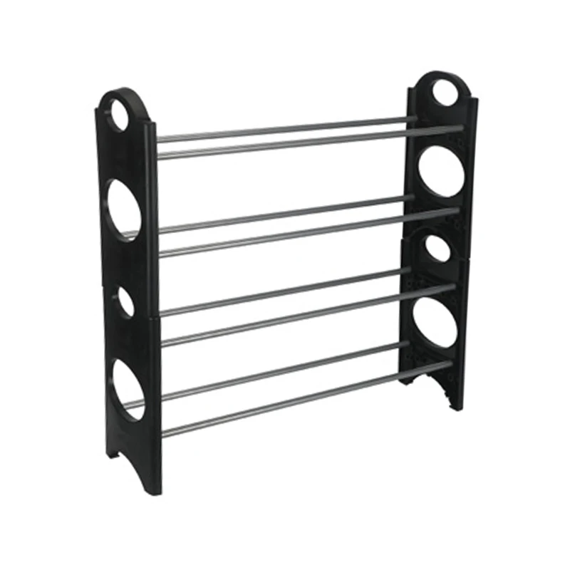 3-5Tier Shoe Storage Rack Unit Flat and Slant Adjustable Shoe Organizer Shelf for 16 Pairs