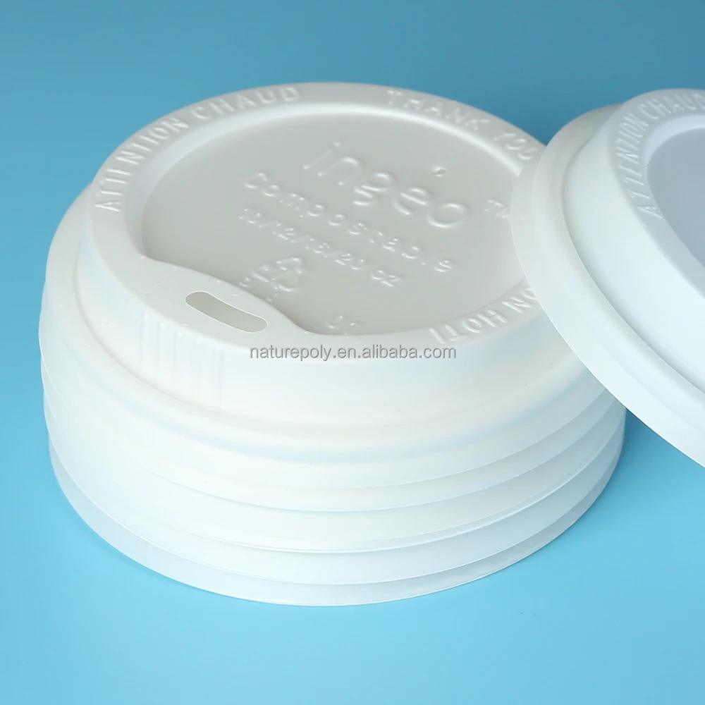 OEM Manufacturer Wholesale Custom Eco-Friendly Disposable Biodegradable Paper PLA Coffee Cup Lid Cup Lids