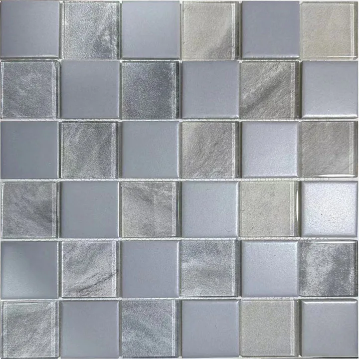 Wall decoration Brick Mosaic Crystal Glass Mosaic floor glass mosaic tiles for swimming pool tile