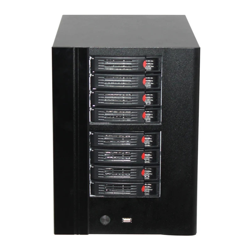 Wholesale IPFS 8 hot swap bays server case mini itx nas server data storage for backup