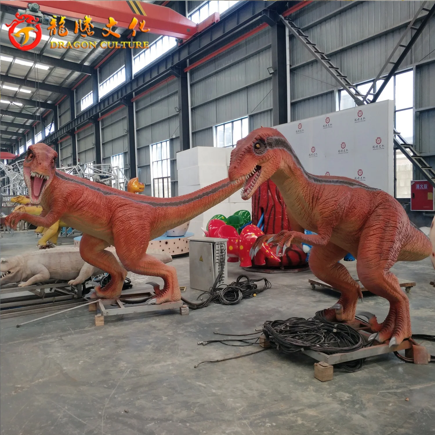 Adventure Amusement Park Outdoor Theme Lifesize Animatronic Dinosaur Model Park Live Dino Statue