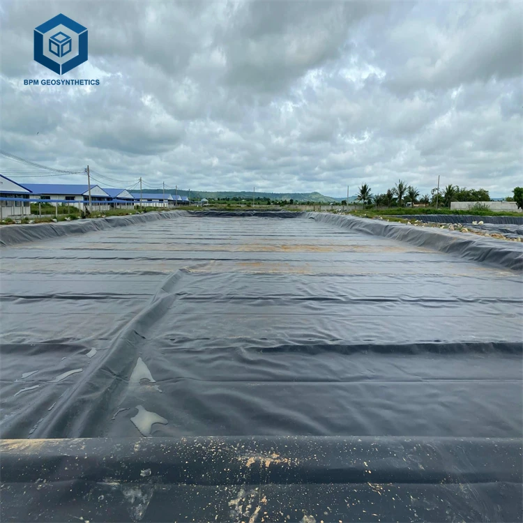 HDPE Liner High Density 1.5mm Polyethylene Geomembrane for Biogas Digester Project in Morocco