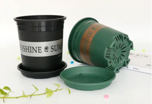 Wholesale 1 3 5 7 10 15 20 Gallon Blow Molding PP PE Planter Black Plastic Plant Nursery Pots