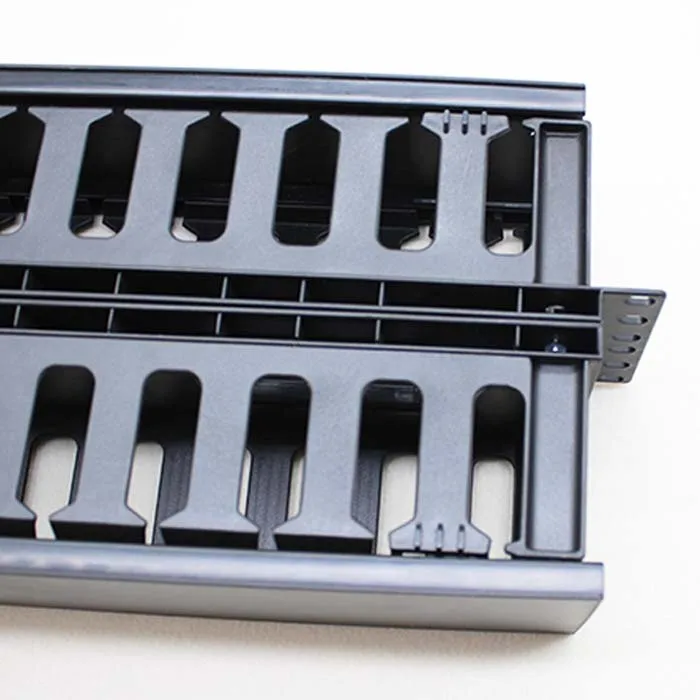  Cabinet double-sided 1u plastic cable management rack cabinet 19-inch