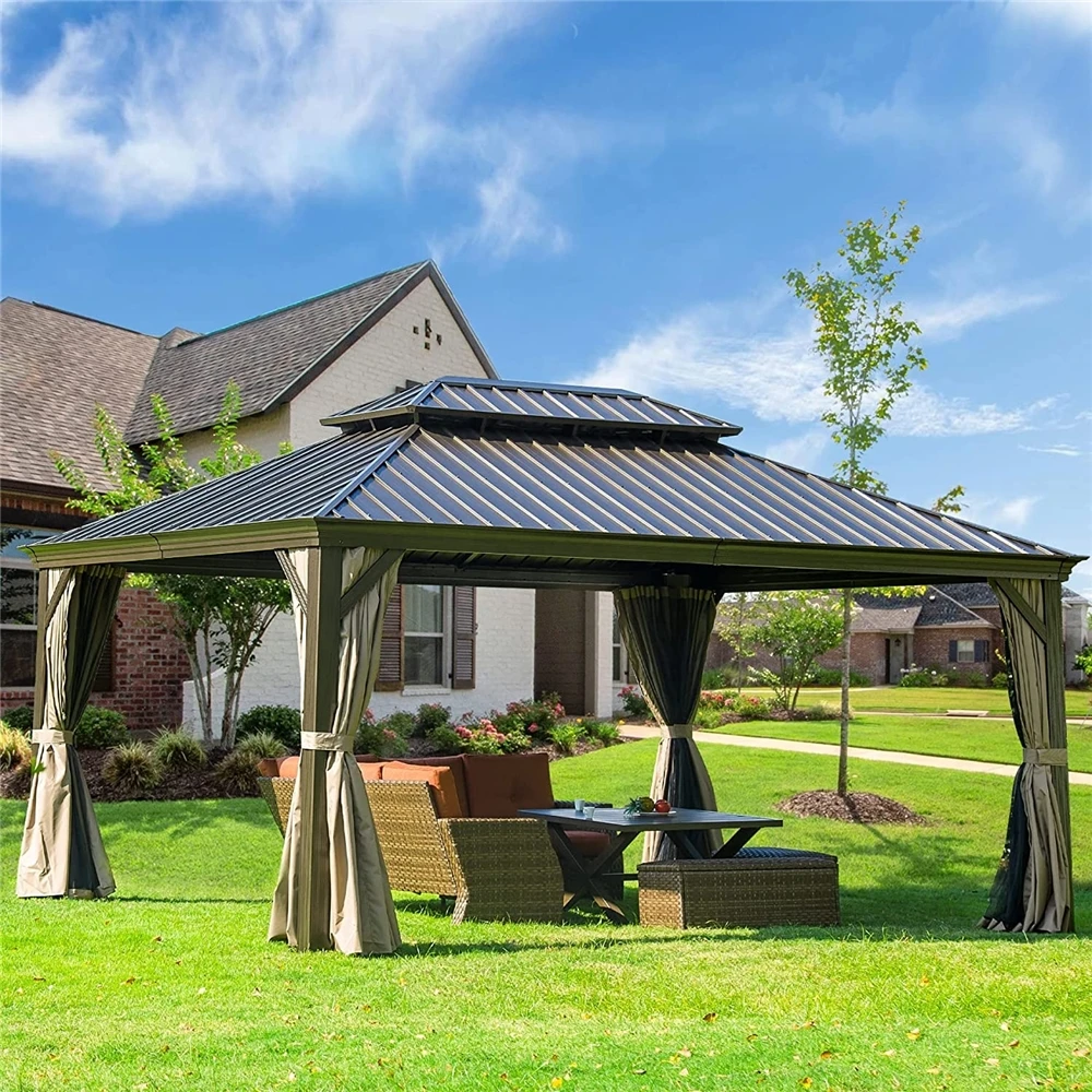 New design ext rieur octogonal 3*4 gazebo 16 x 20 with CE certificate
