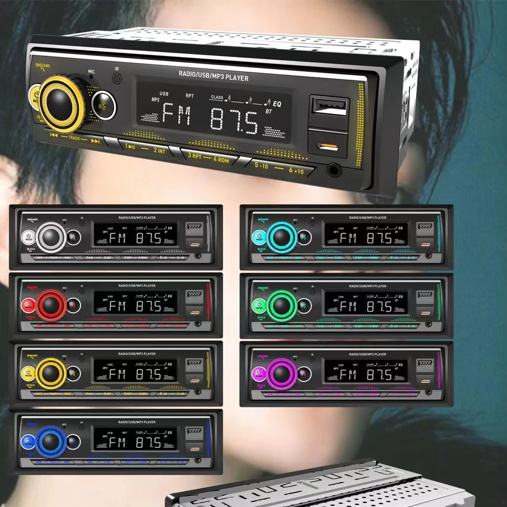 HT-770 cheap price car MP3 player high power 7388 car radio VA display universal 1 din car MP3