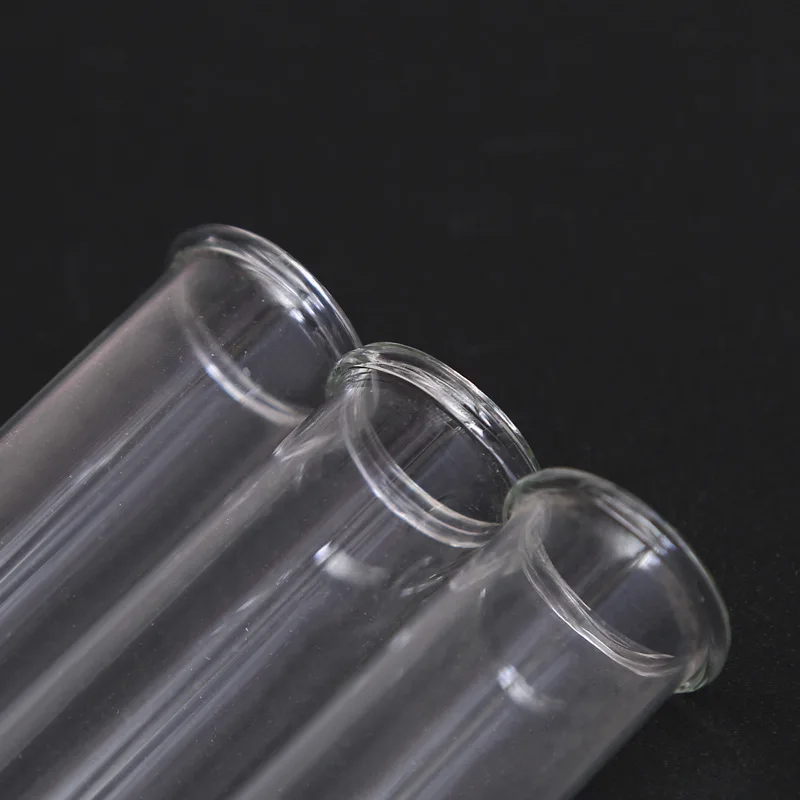 Wholesale round flat bottom medical clear glass test tube with cork