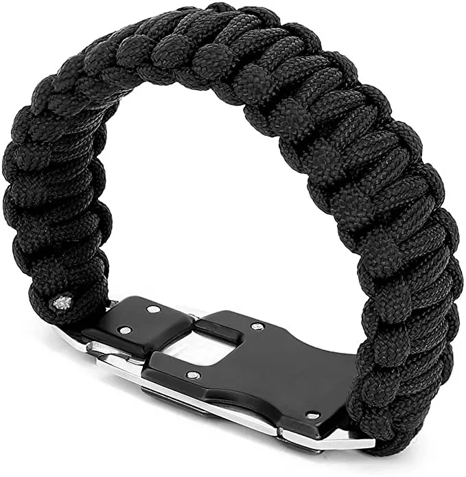 With Digital Watch Fire Starter Compass Whistle Anthrive Outdoor 7 in 1 Multifunctional  Survival Bracelets