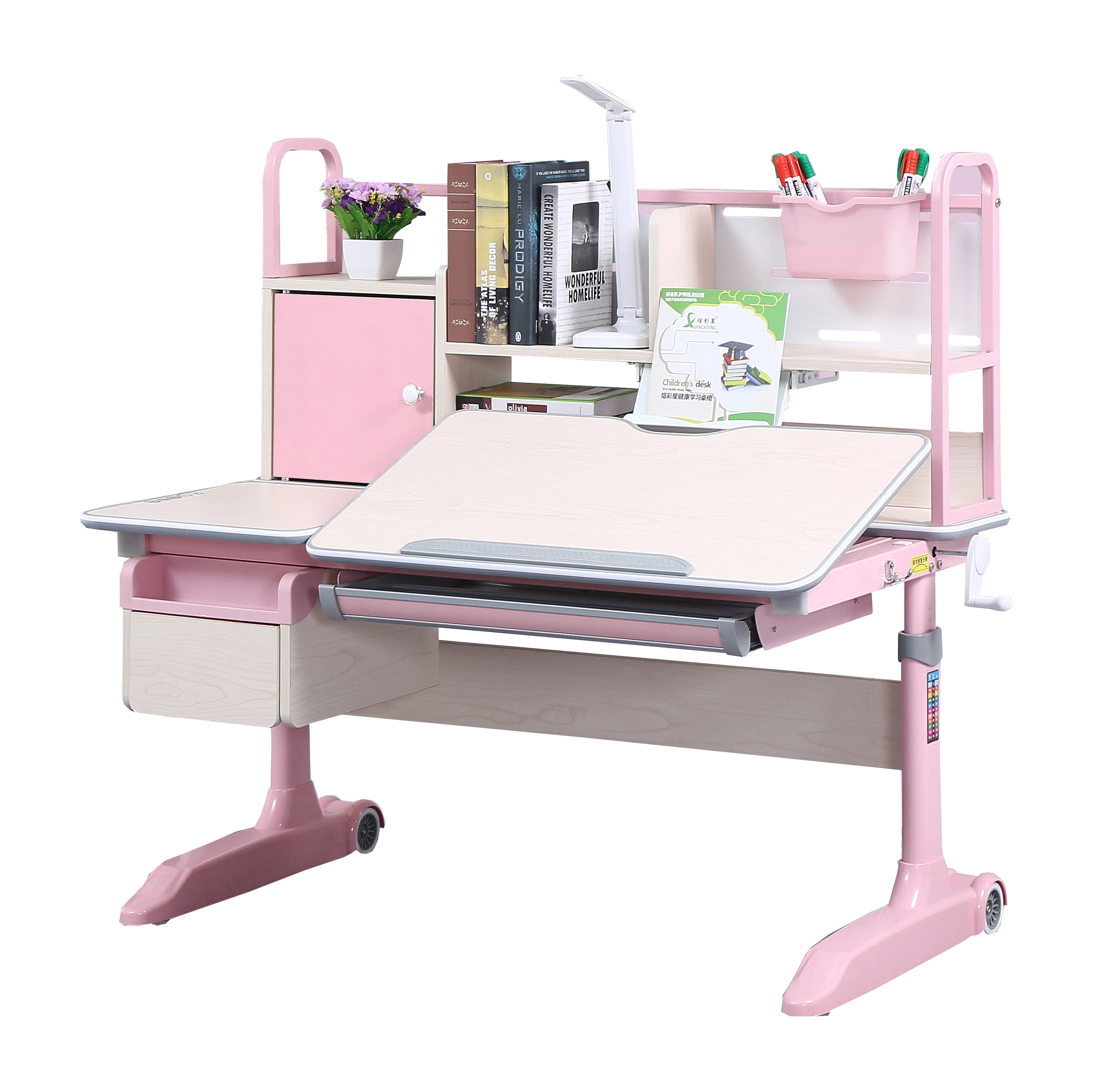 
Best seller children ergonomic study table adjustable height desk for children home use 