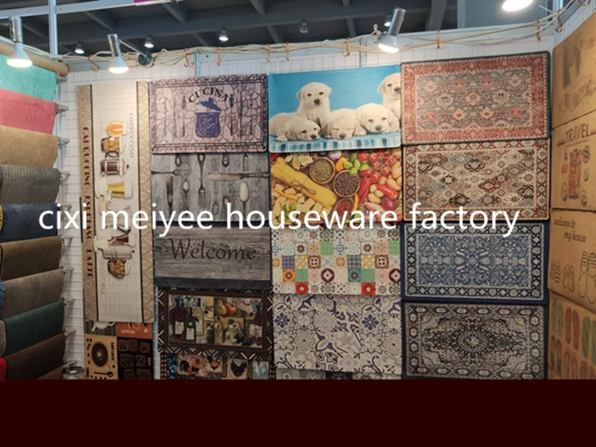 Professional Manufacture wholesale  non slip custom printed rubber door mat Washable