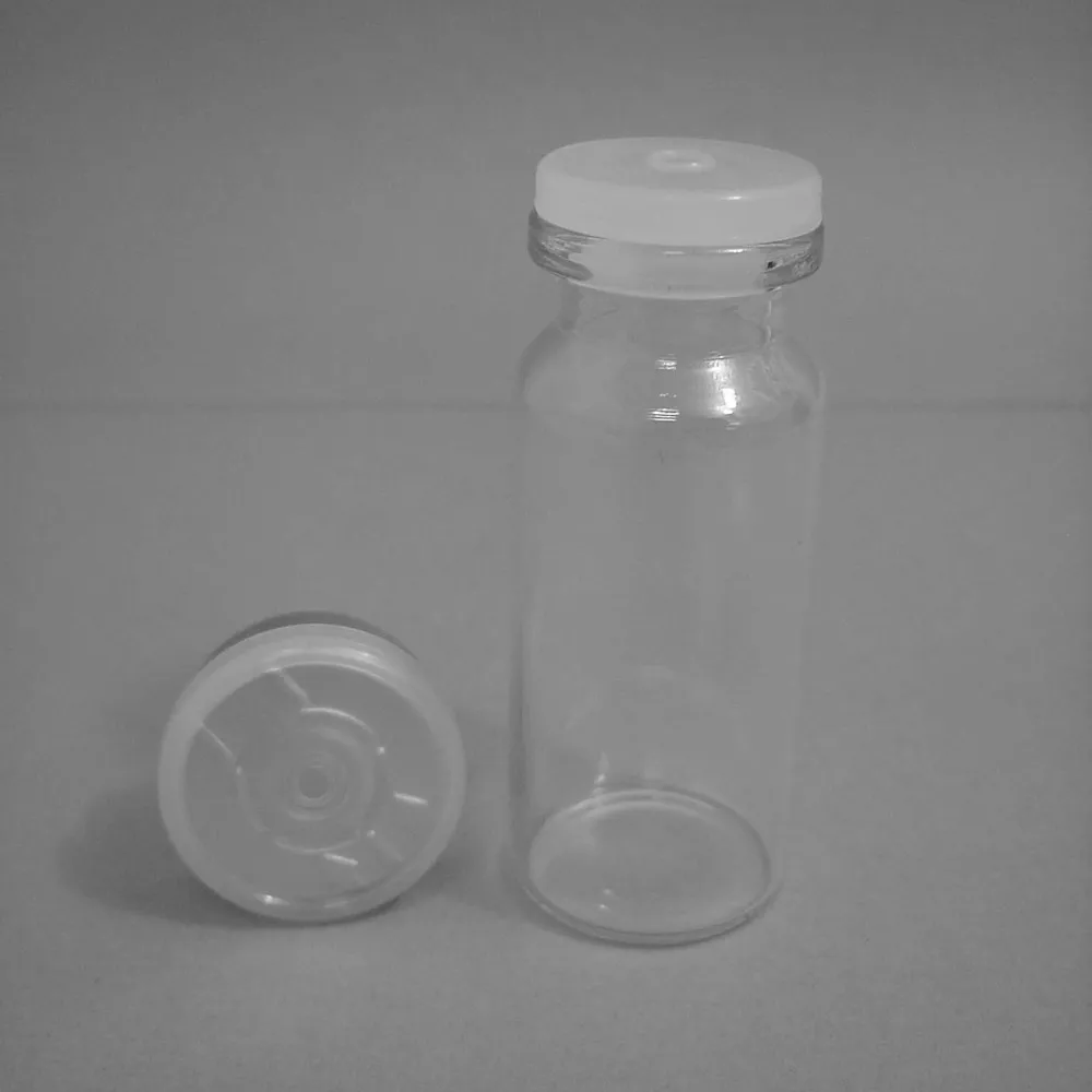 Factory Supply 10ml Glass Vial Glass Bottle With Silicone Stopper And Cap