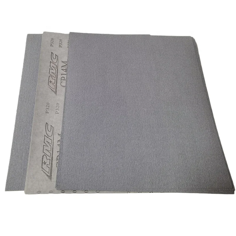 RMC aluminum oxide white roll 180 mesh 800 mesh sandpaper white sandpaper for rail wood floor sander
