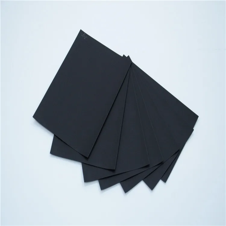 Low Price Solid Paper Black Custom Size Grammage Thick Luxury Black Cardstock Paper for Packaging Box