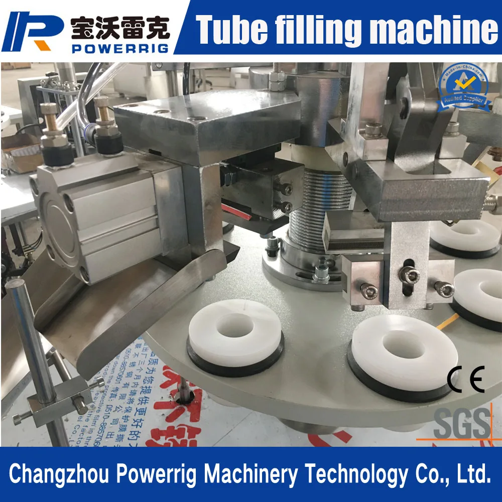 semi automatic hair dye paste fluid lotion cream plastic Tube Filling Sealing Machine