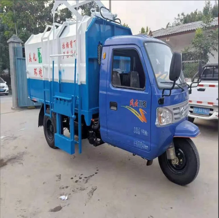 Professional manufacturer Axle drive fully enclosed cab tricycle/Shaft construction engineering mining tricycle for