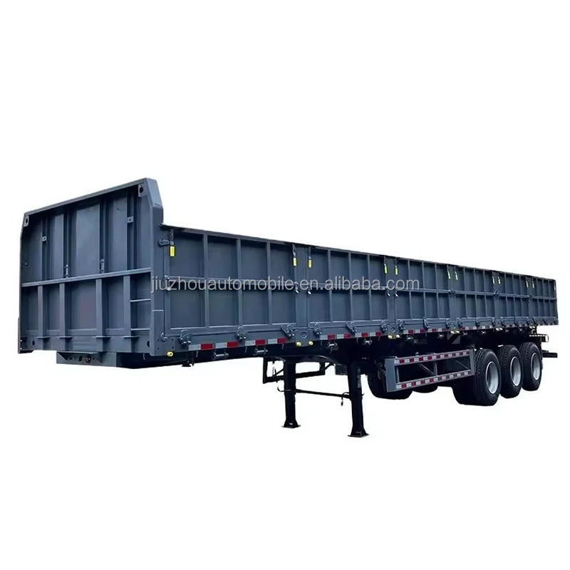 Новый 40-футовый прицеп с тормозной осью Wabco 40ton макс. стальной Алюминиевый Грузовик прицепы Заводская распродажа полуприцеп боковой стенкой