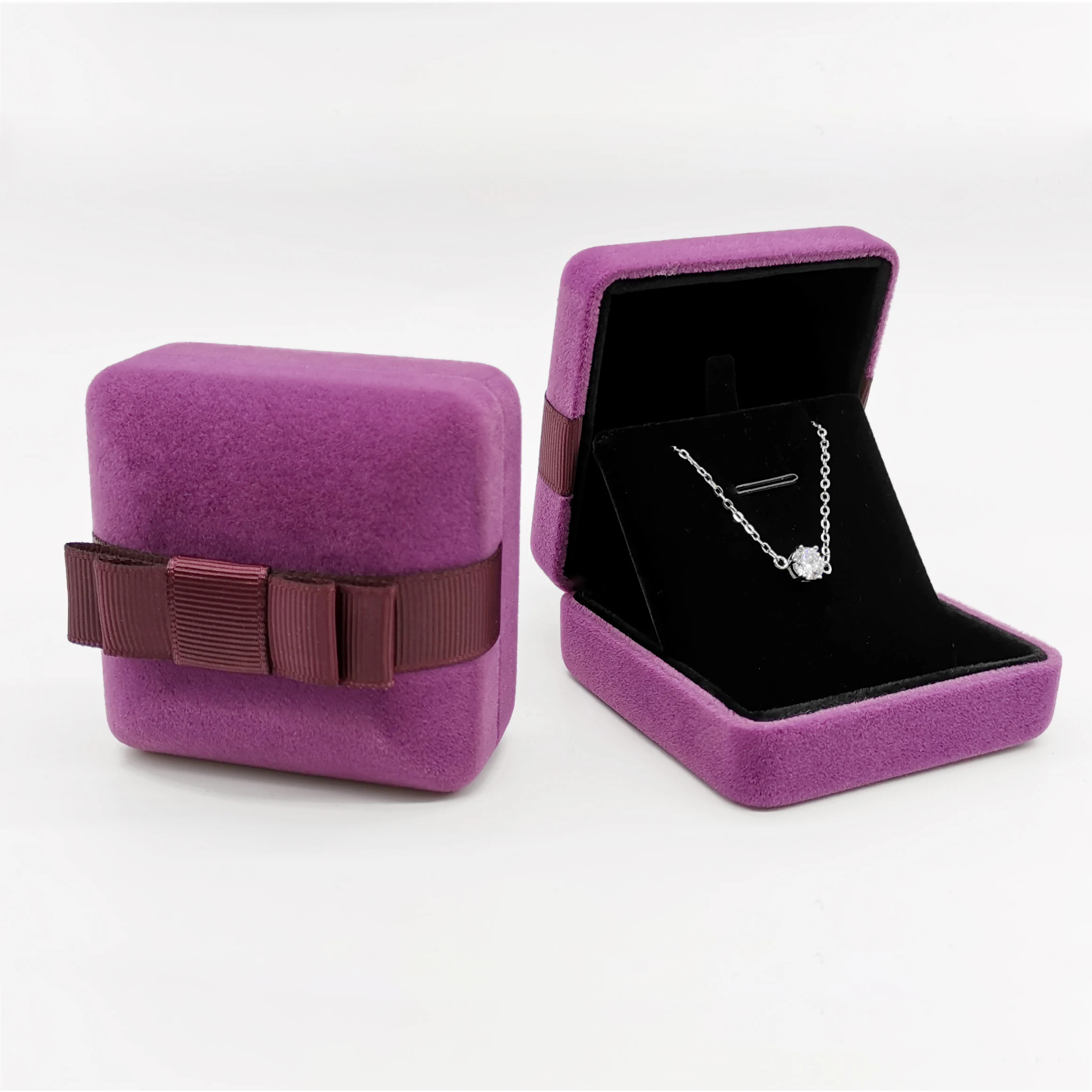 Custom Logo High-End Velvet Small Jewelry Metal Box For Jewelry Luxury