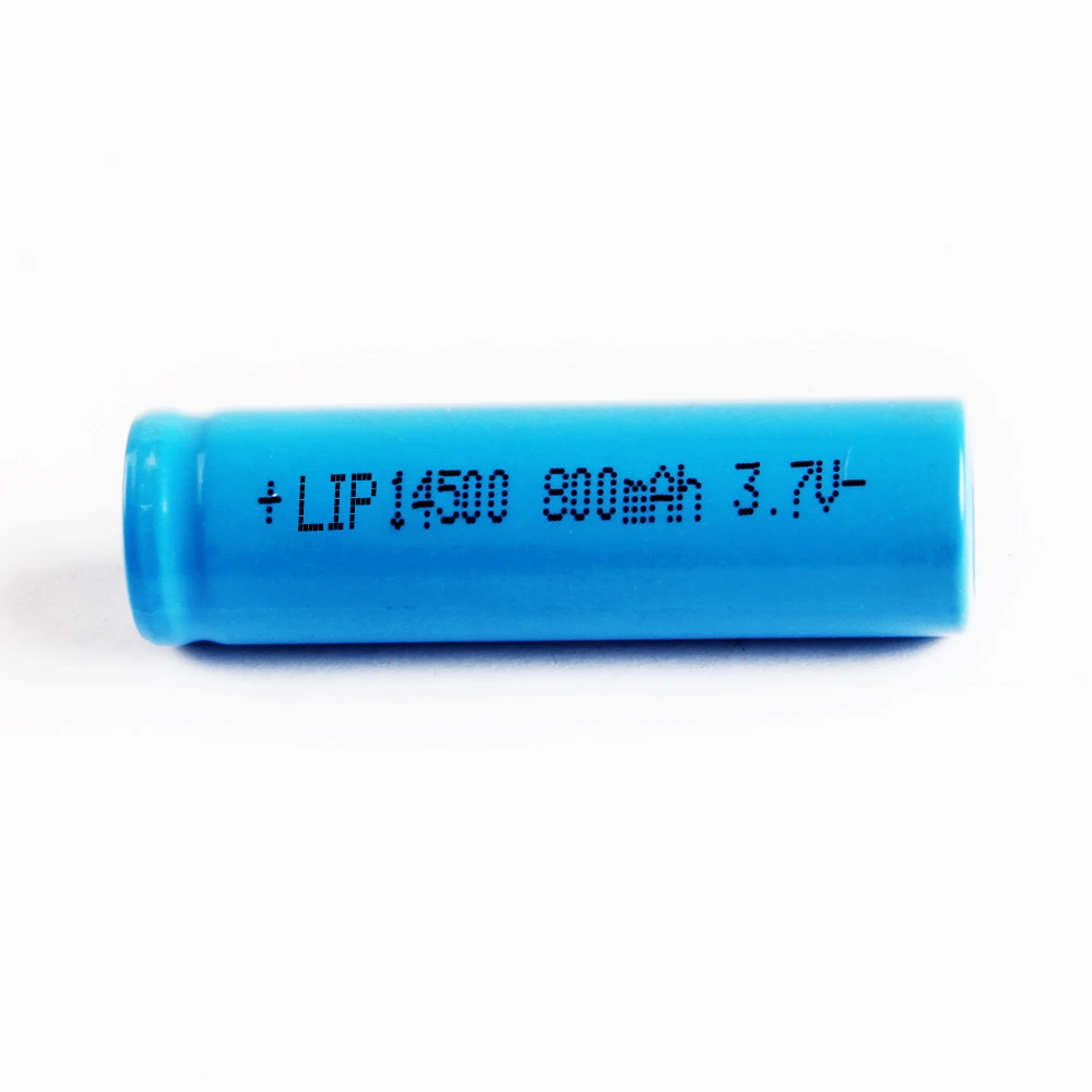 14500 li-ion battery lion battery 14500 cylindrical 500mah 800mah 1000mah 1200mah 3.7V rechargeable 14500 batteriesfor telecar