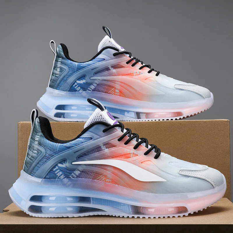 2024  Breathable Thick Soles Increase Air Cushion Sports Shoes Comfortable Fashion High Top Casual Shoes