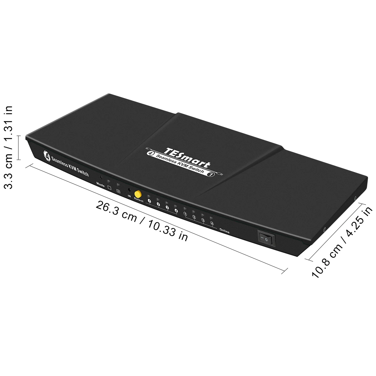 HDMI kvm Switch 4k 4 Port KVM Switch with Multi-view and Seamless Switching