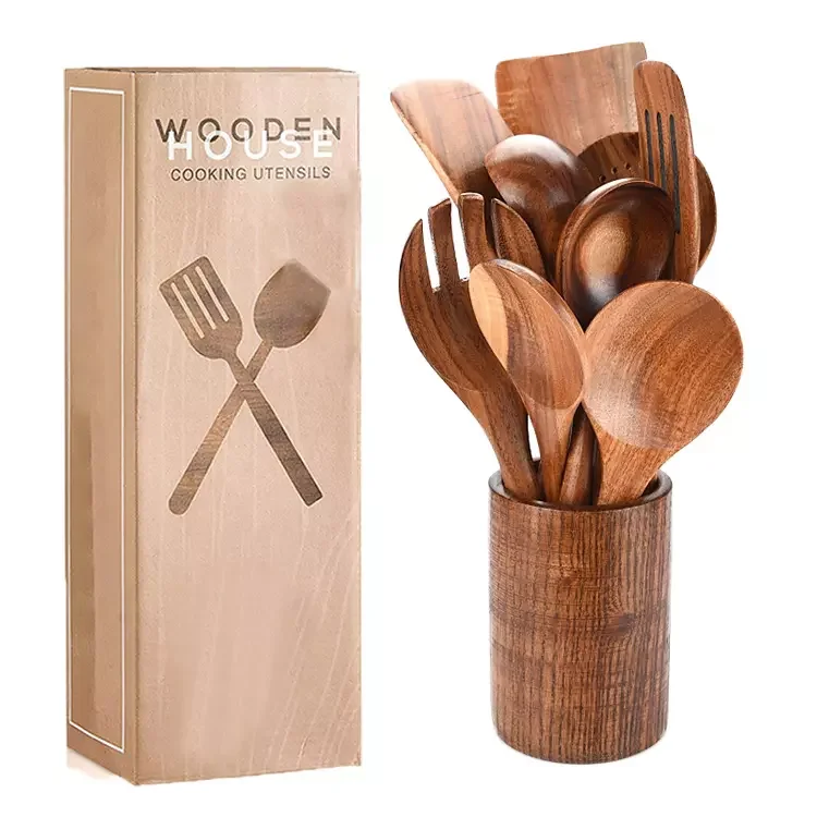 Top Sales Home Wood Kitchen Multi Gadgets Innovative Cooking Tools Accessories Utensils Set