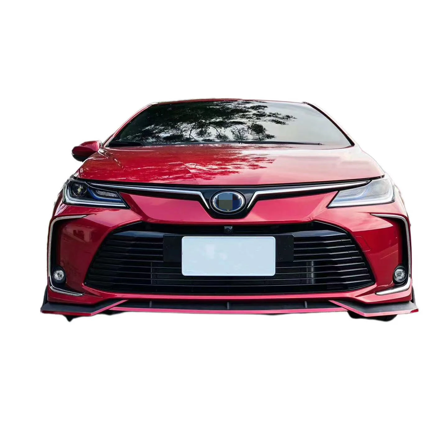 For toyota corolla  2020 Car 3 pcs Black Splitter Diffuser Lip Body Kit Spoiler Front Bumper Lip
