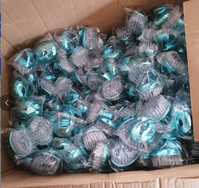 Wholesale soft plastic handle silicone head hair scalp massager shampoo cleaning hair brush