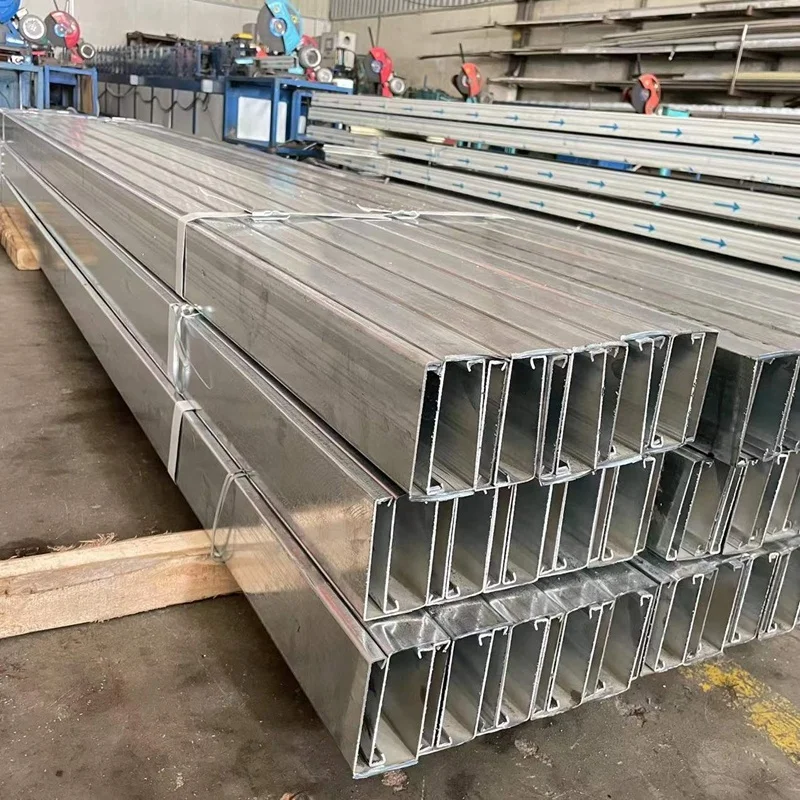 Roller Shutter Assembly Rolling  Door Side Track Galvanized Guide Rail For Rolling Gate