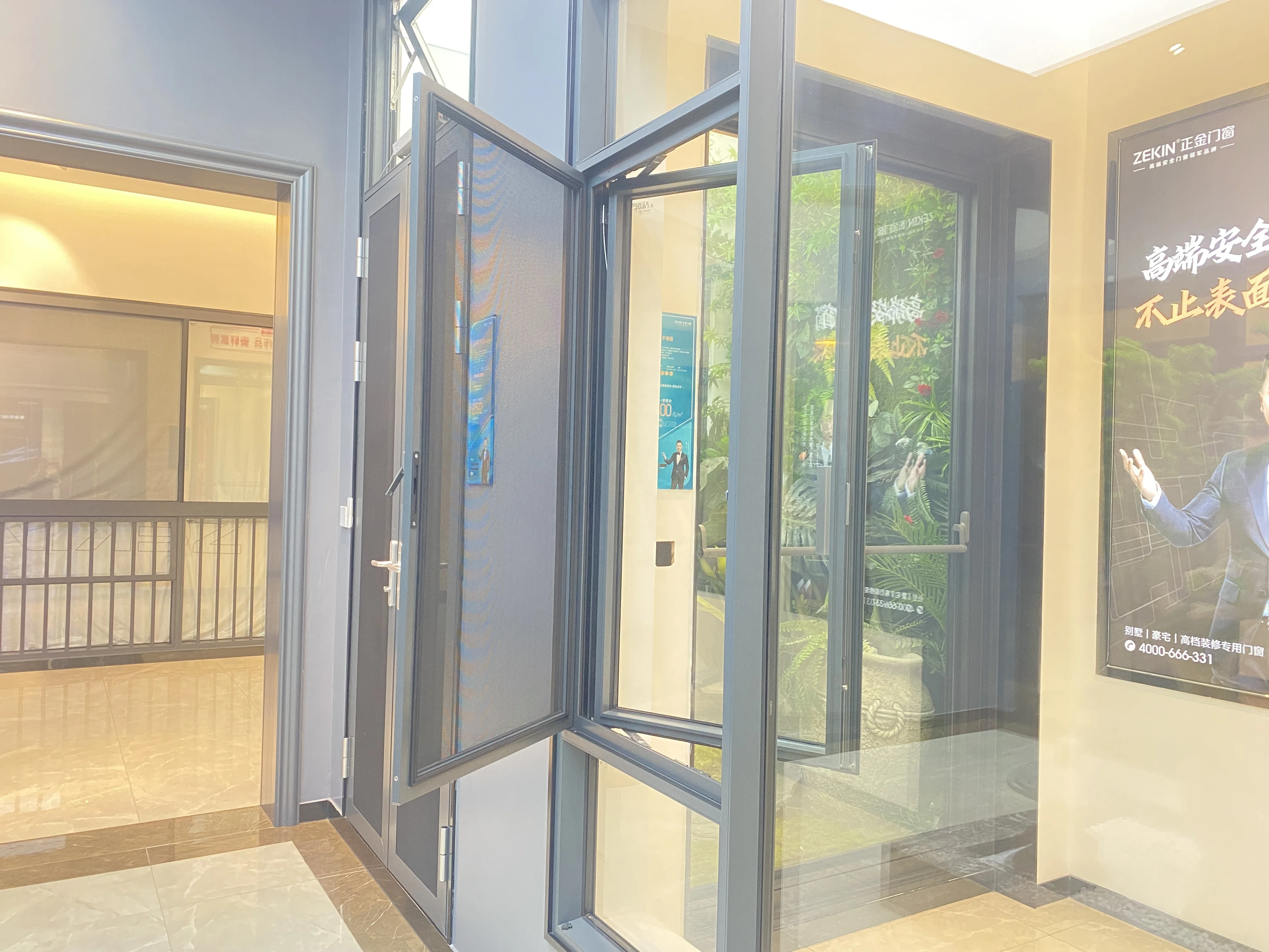 customized Commercial Residential Thermal Break Aluminium Windows Narrow Frame waterproof soundproof Casement Window for sale