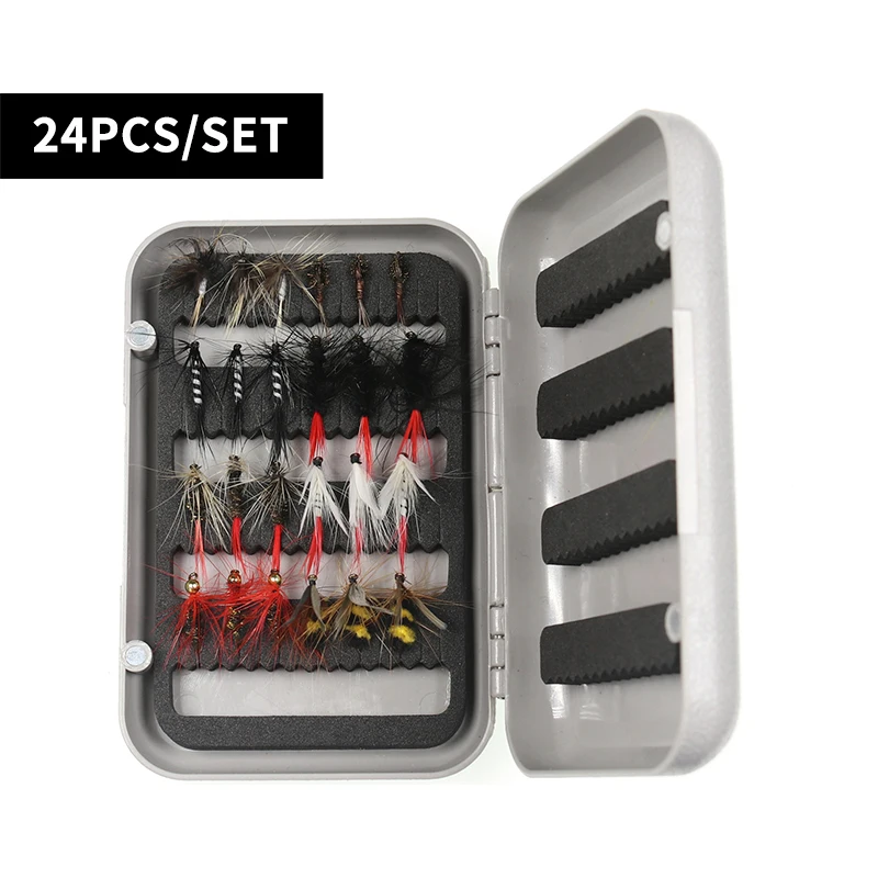 Gorgons  24/32/72pcs/ box   cheap bucktail flies fly fishing best  fishing flies  Artificial Bait Box