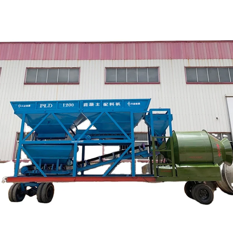 2024 hot sale China Supplier For 60m3/h Portable Mobile Concrete Batching Mixing Plant